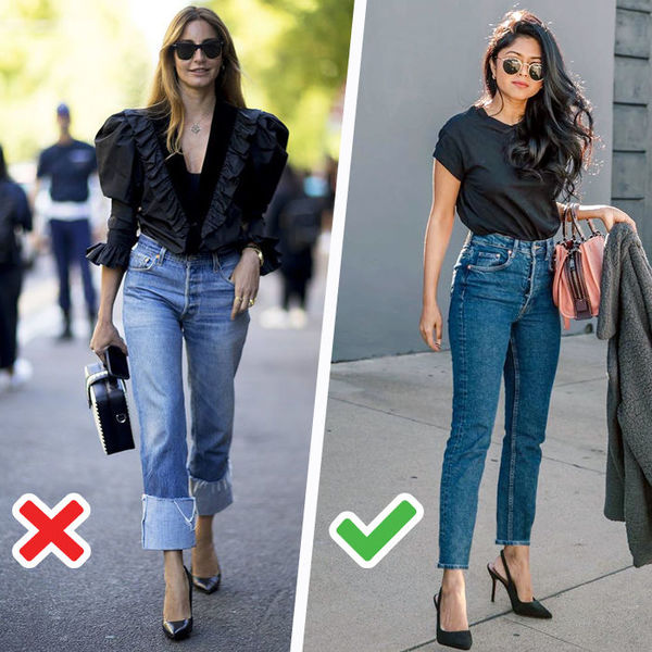 Простой способ изменить талию джинсов с низкой на высокую