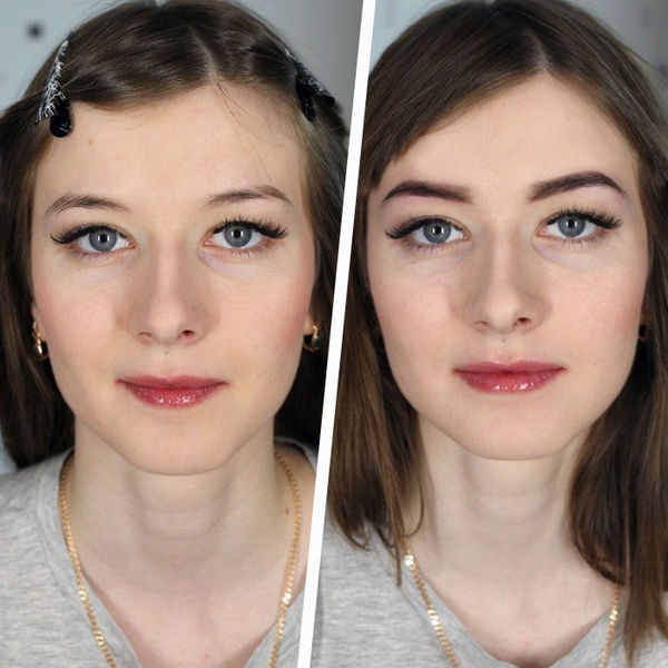 Как форма бровей меняет лицо фото до и после