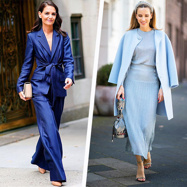 Как носить синий - самый модный цвет 2020 года