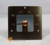 Термометр для сауны Cariitti SQ (1545828, нержавеющая сталь)