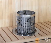 Комплект Cilindro Ecology 70 (печь для сауны Harvia PC70 + камни + аромат)