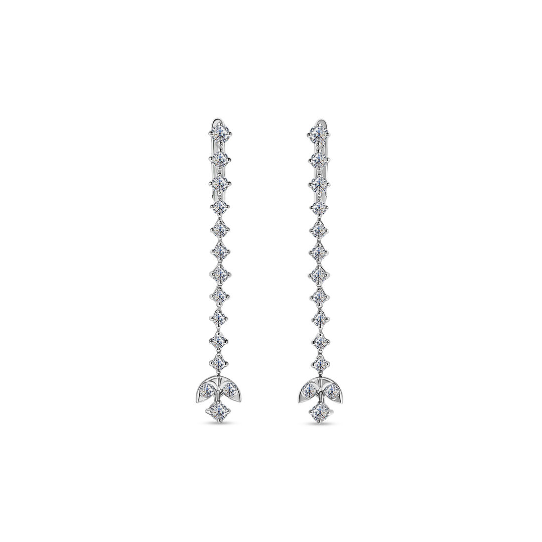 ALROSA DIAMONDS Серьги из белого золота с бриллиантами