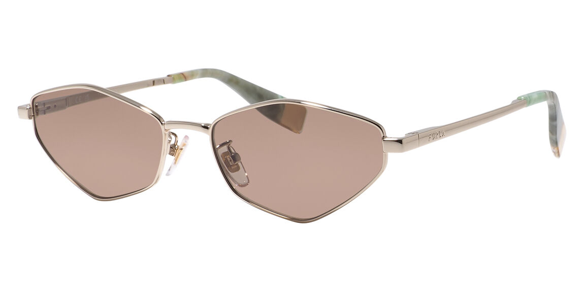 Солнцезащитные очки женские металлические золотистые Furla B17 594