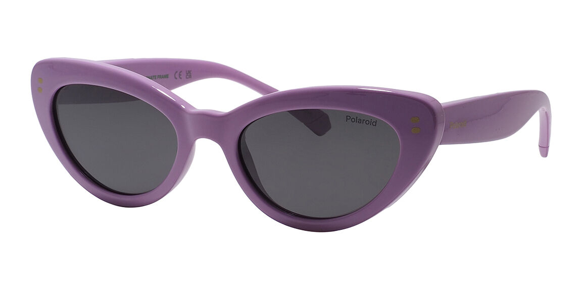 Солнцезащитные очки детские пластиковые фиолетовые Polaroid Kids 8068-S B3V