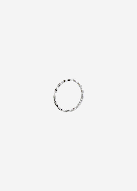 Blush Кольцо из белого золота в виде плетения