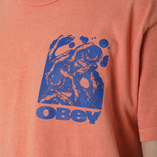 Футболка EYES IN MY HEAD OBEY, оранжевый
