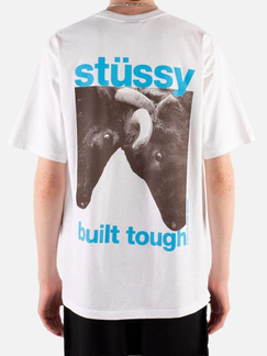 Мужская футболка Stussy Built Tough Tee цвет белый